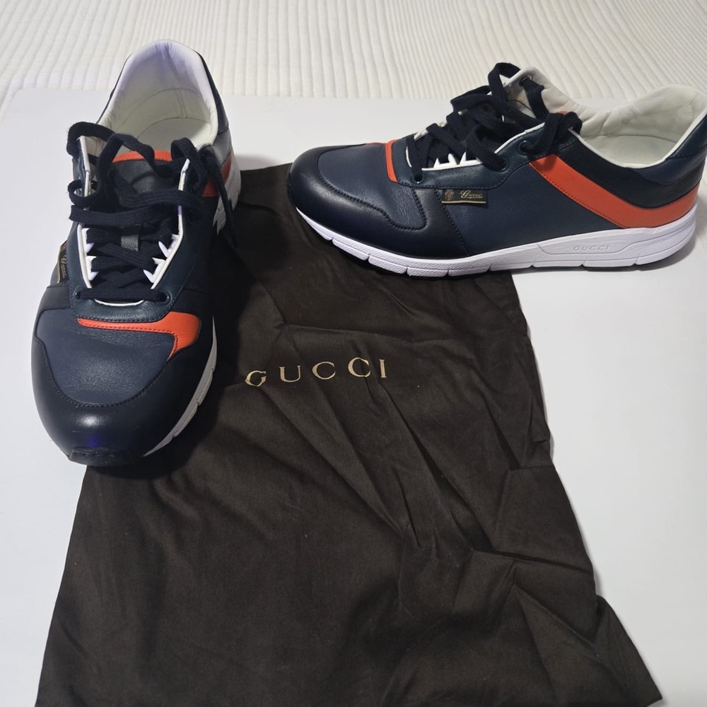 Gucci Blue and Orange Trainers